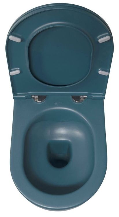 INFINITY miska WC wisząca, Rimless, 36,5x53cm, petrol mat