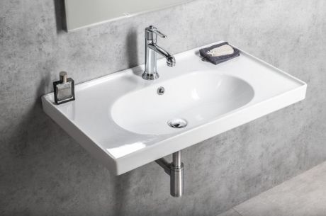 Przejdź do produktu BRAND umywalka ceramiczna 80x45cm, biały