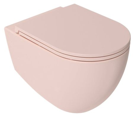 Przejdź do produktu INFINITY miska WC wisząca, Rimless, 36,5x53cm, salmon