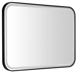 CETIS lustro z oświetleniem LED 100x70cm, czarny mat
