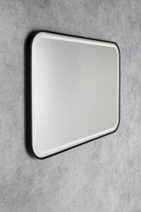 CETIS lustro z oświetleniem LED 100x70cm, czarny mat