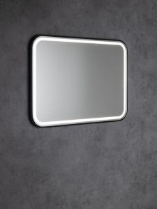 CETIS lustro z oświetleniem LED 100x70cm, czarny mat