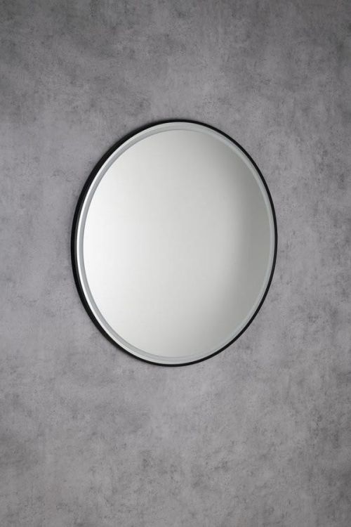 KADRIS okrągłe lustro z oświetleniem LED, ø 100cm, czarny mat