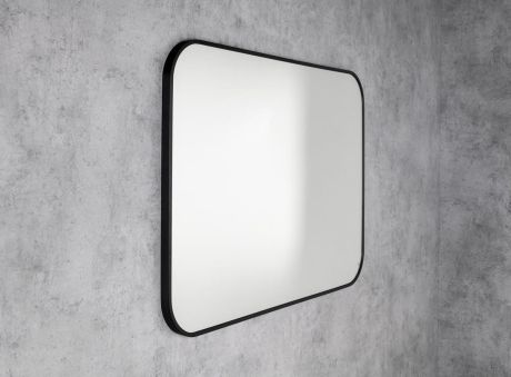 Przejdź do produktu AROWANA Lustro w ramie, 100x70cm, czarny mat