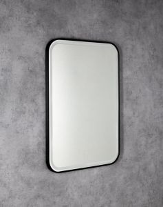 CETIS lustro z oświetleniem LED 60x80cm, czarny mat