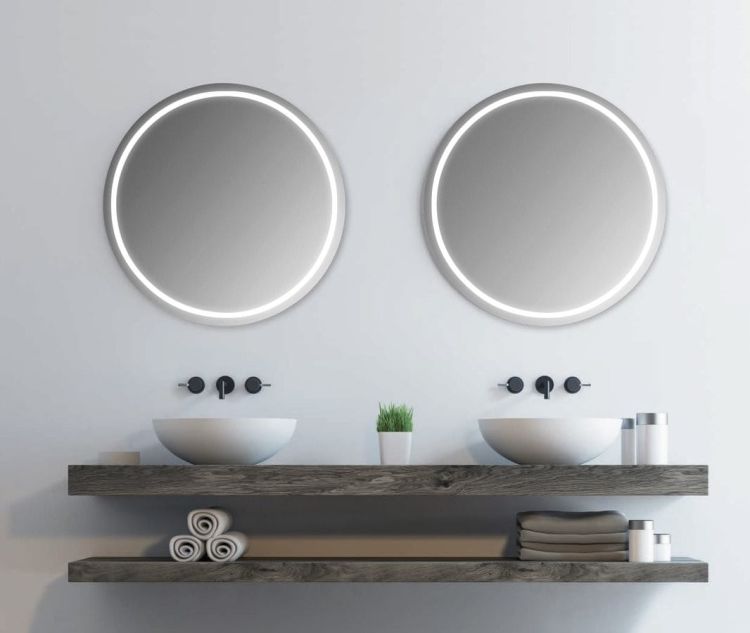 NYX okrągłe lustro z oświetleniem LED, ø 70cm
