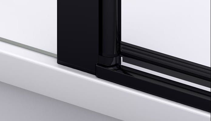 Listwa progowa zwiększająca szczelność Ronal Sanswiss Black Line Divera czarny mat