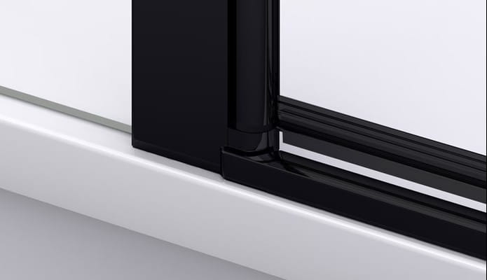 Listwa progowa zwiększająca szczelność Ronal Sanswiss Black Line Divera czarny mat