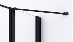 Wspornik narożny Ronal Sanswiss Black Line Divera czarny mat