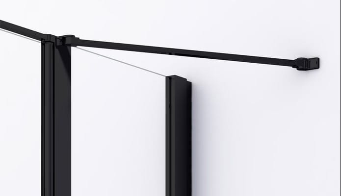 Wspornik narożny Ronal Sanswiss Black Line Divera czarny mat