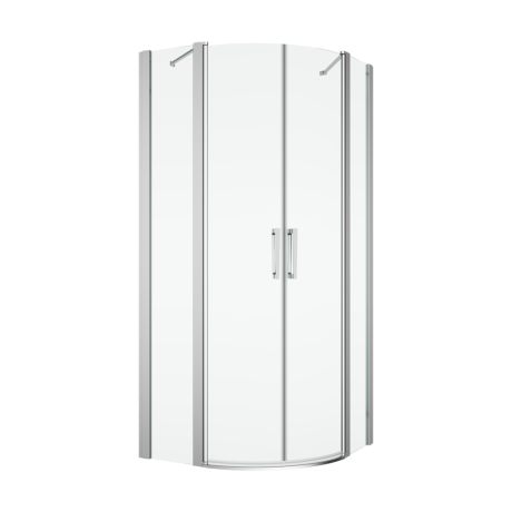Przejdź do produktu Kabina prysznicowa półokrągła 100x100cm z drzwiami wahadłowymi i narożnym wejściem Ronal Sanswiss Divera D22ERB551005007 srebrny połysk