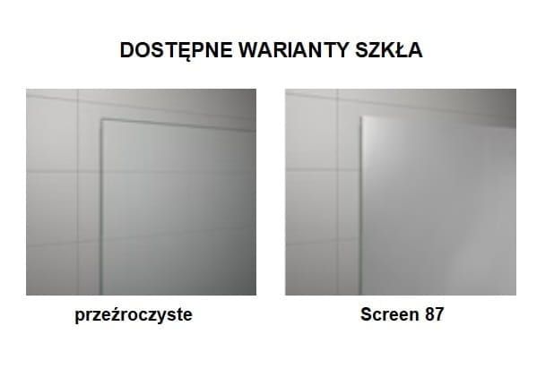 Możliwe warianty szkła