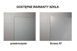 Możliwe warianty szkła