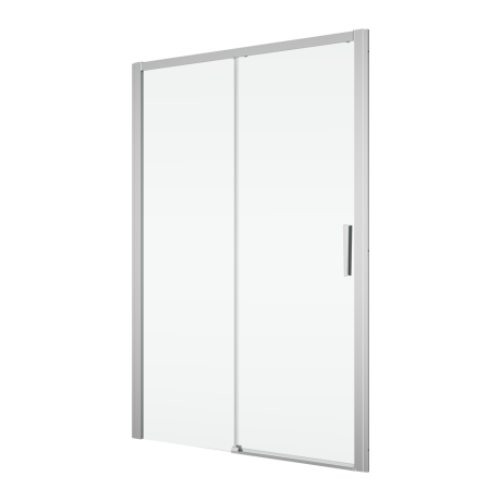 Przejdź do produktu Drzwi prysznicowe 2-częściowe, rozsuwane 100x200 cm z elementem stałym Ronal Sanswiss Divera D22S2B1005007 srebrny połysk