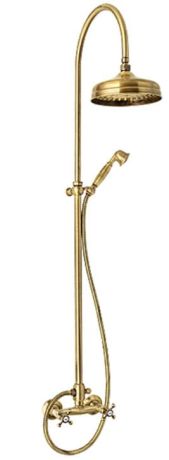 Przejdź do produktu Prysznic z deszczownicą Retro Reitano Atea R386/1162 bronzo