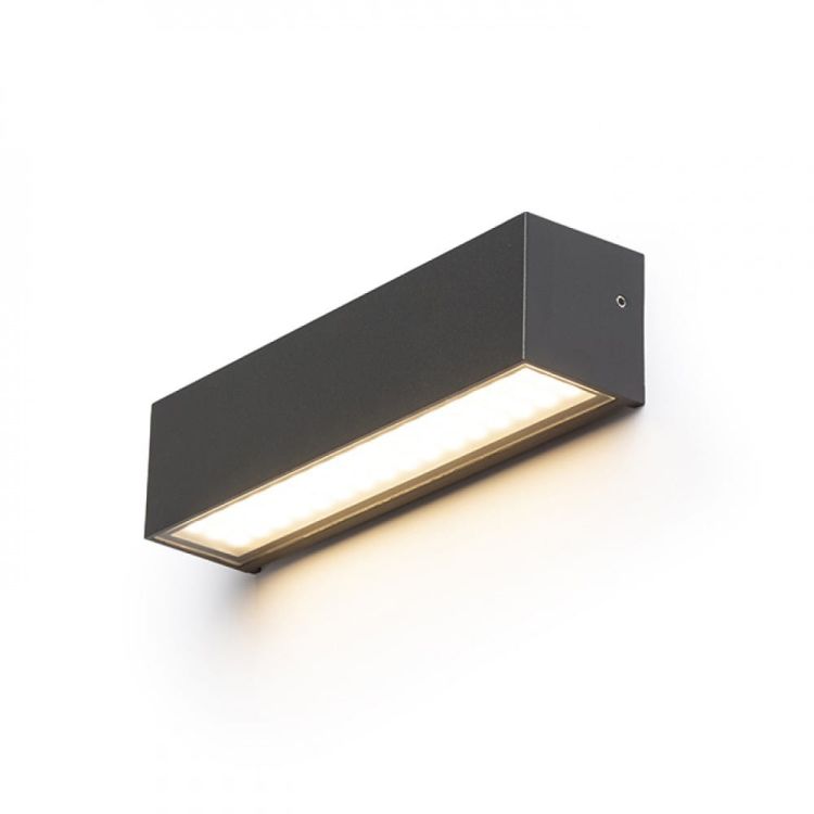 CAMARGUE ścienna antracyt szkło satynowe 230V LED 6W IP65 3000K