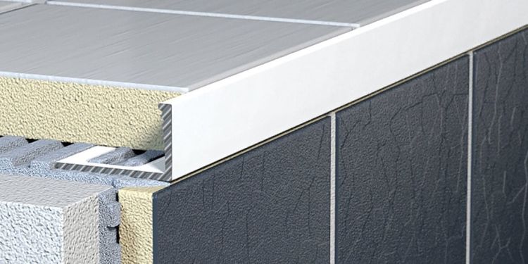 Lišta k obkladům L, L250cm, 12,5mm, komaxit bílý hliník