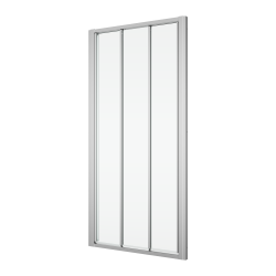 Drzwi prysznicowe 3-częściowe, przesuwane 80x200 cm Ronal Sanswiss Divera D22S30805007 srebrny połysk