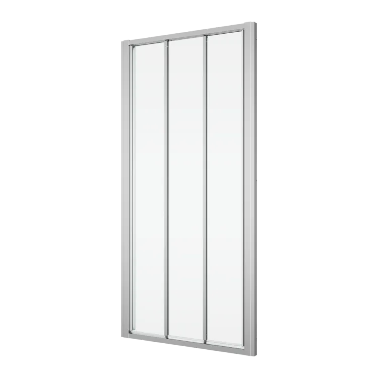Drzwi prysznicowe 3-częściowe, przesuwane 80x200 cm Ronal Sanswiss Divera D22S30805007 srebrny połysk