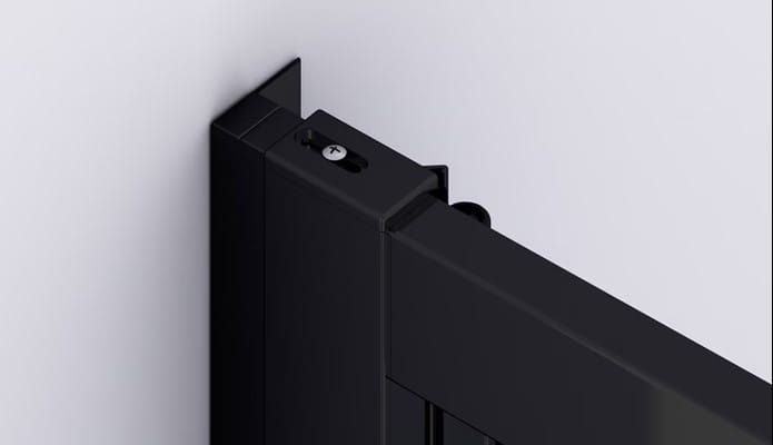 System profili z regulacją szerokości D22K czarny mat