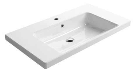 Przejdź do produktu NORM umywalka ceramiczna 90x18x50 cm, biały ExtraGlaze