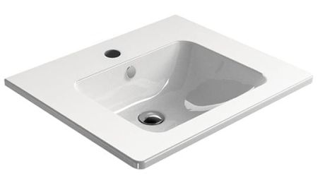 Przejdź do produktu PURA umywalka ceramiczna 60x50 cm, biały ExtraGlaze