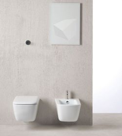 SAND bidet wiszący 50x37 cm, biały ExtraGlaze
