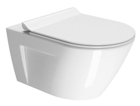 Przejdź do produktu NORM WC wiszące, Swirlflush, 55x36 cm, biały ExtraGlaze