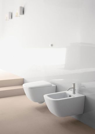 Przejdź do produktu SAND bidet wiszący, 55x37 cm, biały ExtraGlaze