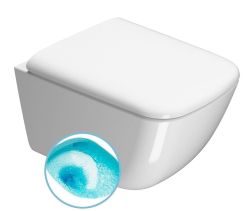 SAND WC wiszące, Swirlflush, 50x36 cm, biały ExtraGlaze
