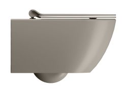 PURA WC wiszące, Swirlflush, 55x36 cm, tortora dual-mat