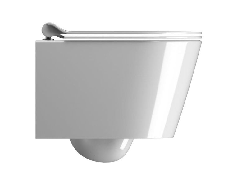 KUBE X WC wiszące, Swirlflush, 46x35 cm, biały ExtraGlaze