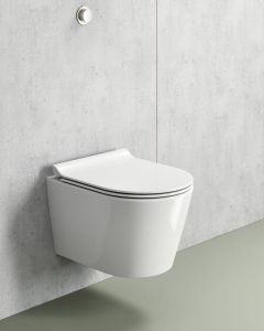 KUBE X WC wiszące, Swirlflush, 46x35 cm, biały ExtraGlaze