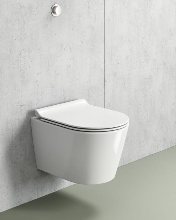 KUBE X WC wiszące, Swirlflush, 46x35 cm, biały ExtraGlaze