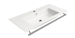 PURA umywalka ceramiczna slim 100x50 cm, biały ExtraGlaze