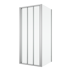 Kabina prysznicowa 100x70 cm z drzwiami 3-częściowymi, przesuwanymi Ronal Sanswiss Divera D22S31005007+D22F10705007 srebrny połysk