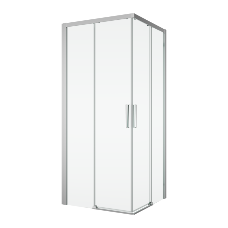 Przejdź do produktu Kabina prysznicowa 90x90 cm z drzwiami rozsuwanymi i wejściem narożnym Ronal Sanswiss Divera D22SE2B0905007 srebrny połysk