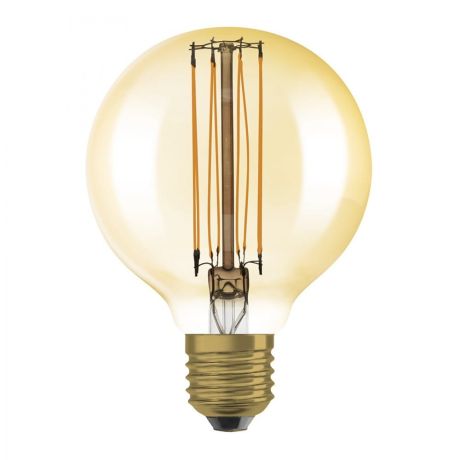 Przejdź do produktu OSRAM Globe 80 DIMM bursztynowy 230V E27 LED EQ60 2200K