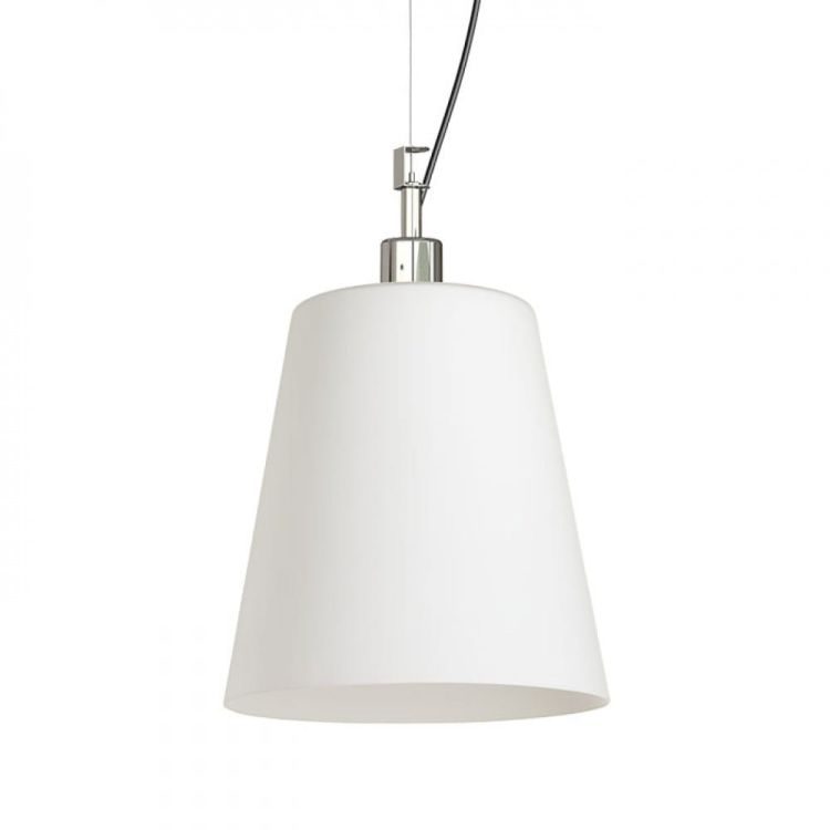 BABU NEW 22 wisząca  szkło opalowe/chrom 230V LED E27 15W