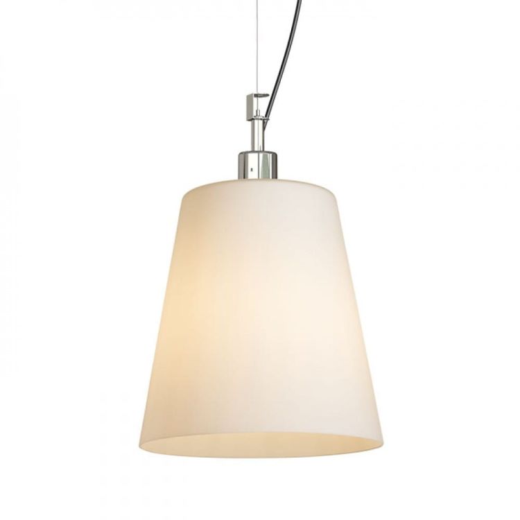 BABU NEW 22 wisząca  szkło opalowe/chrom 230V LED E27 15W