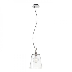 BABU NEW 22 wisząca  szkło przezroczyste/chrom 230V LED E27 15W