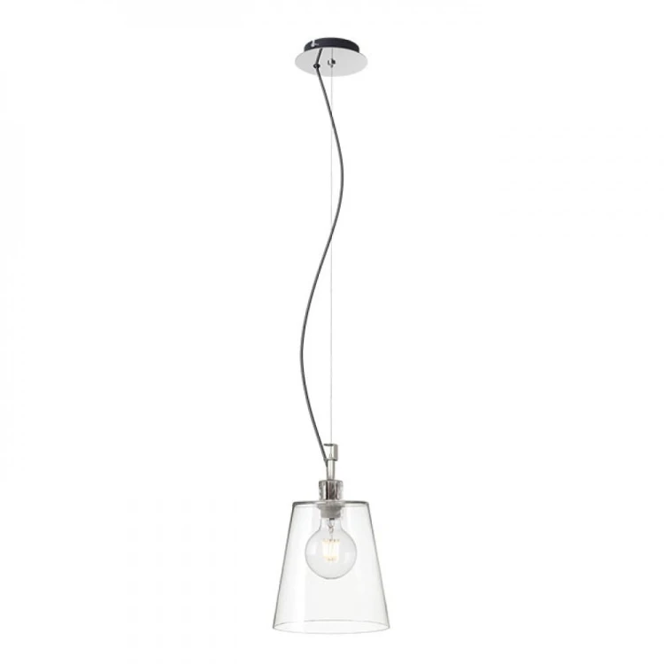 BABU NEW 22 wisząca  szkło przezroczyste/chrom 230V LED E27 15W