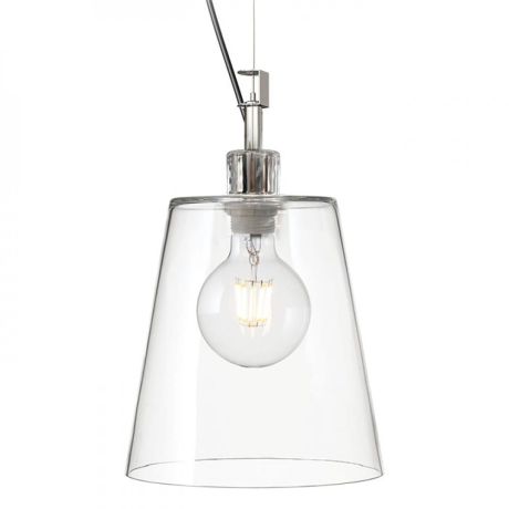 Przejdź do produktu BABU NEW 22 wisząca  szkło przezroczyste/chrom 230V LED E27 15W