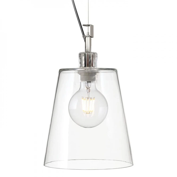 BABU NEW 22 wisząca  szkło przezroczyste/chrom 230V LED E27 15W