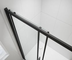 EASY BLACK kabina prysznicowa 800x800mm, szkło czyste