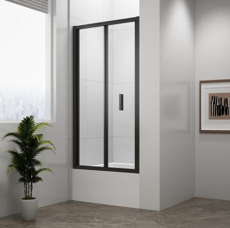 Przejdź do produktu DEEP BLACK drzwi prysznicowe składane 1000x1650mm, szkło czyste