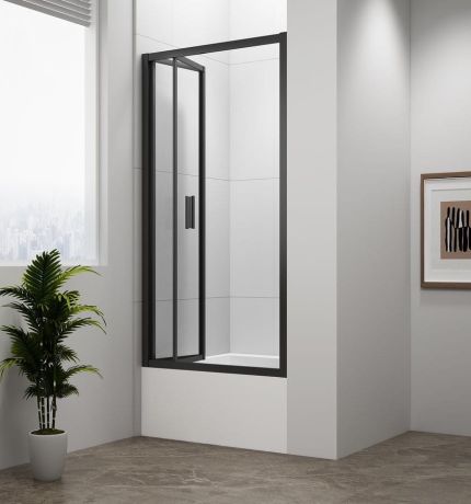 Przejdź do produktu DEEP BLACK drzwi prysznicowe składane 1000x1650mm, szkło czyste