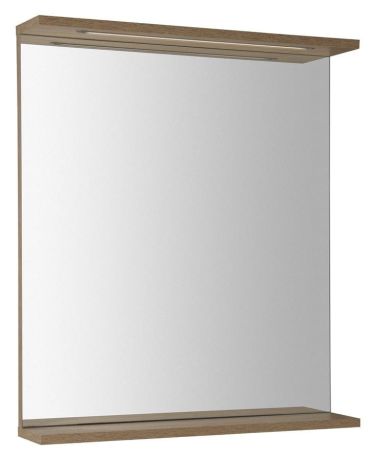 Przejdź do produktu KORIN STRIP lustro z oświetleniem LED 60x70x12cm, dąb platin