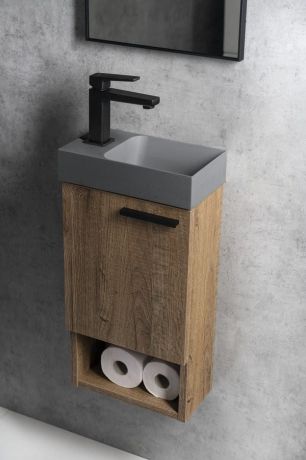 Przejdź do produktu LATUS XI szafka pod umywalkę 30x53x16,5cm, antracyt mat