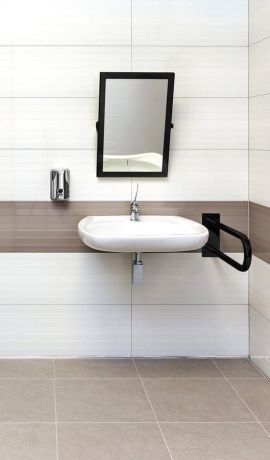 Przejdź do produktu HANDICAP poręcz wspierająca typ-U 600mm, czarny mat